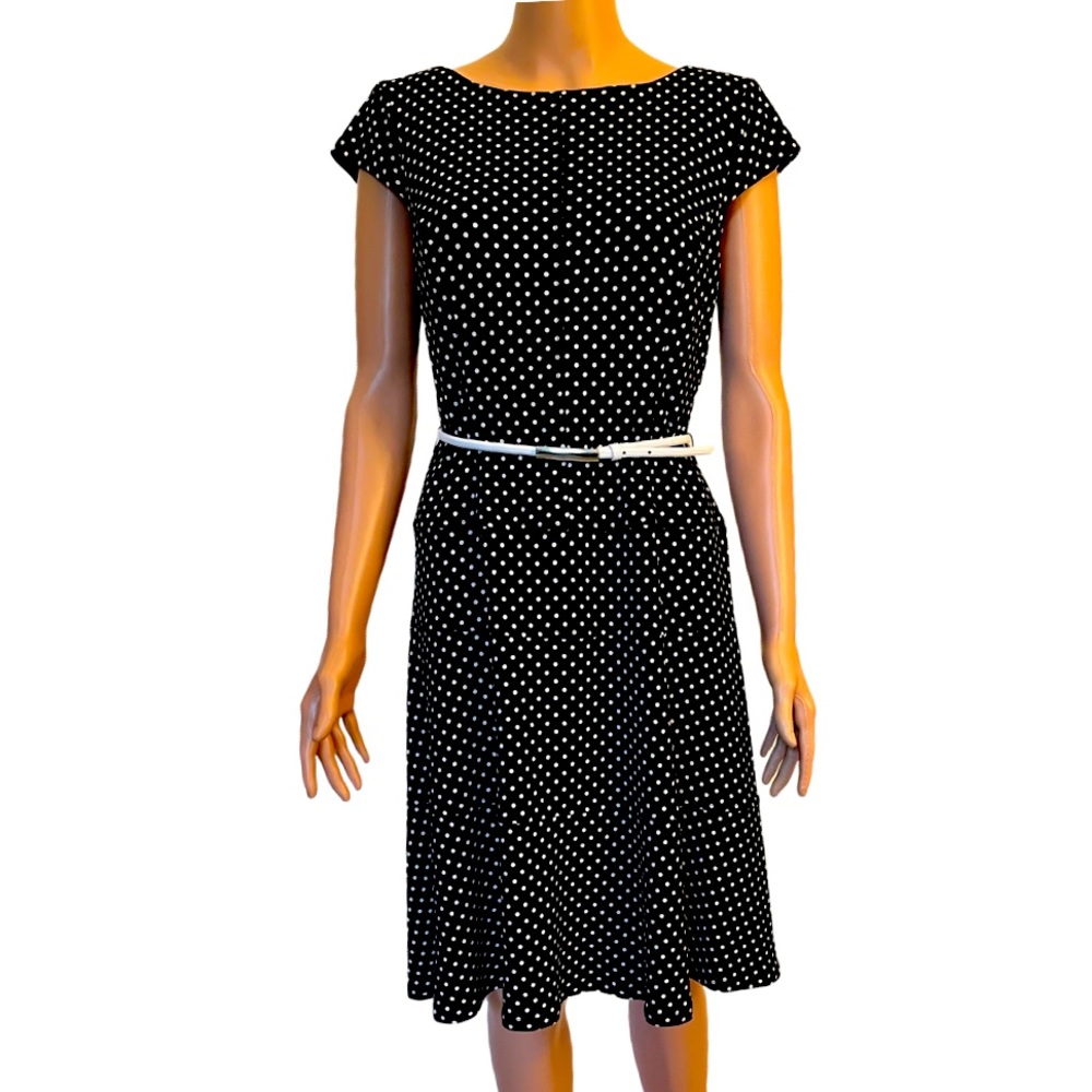 Ann Klein polka dot fit and flare.